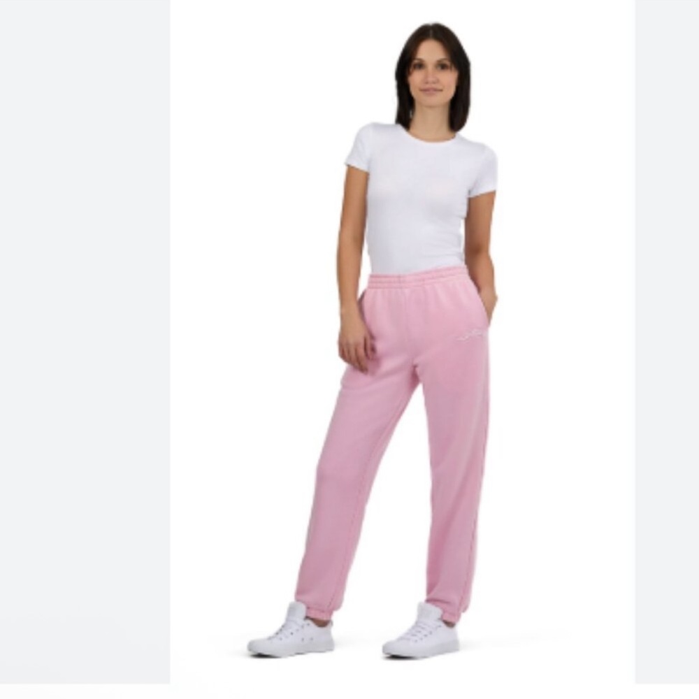 Lazy Pants Relaxed Joggers in Vintage Bubblegum Pink Size Large